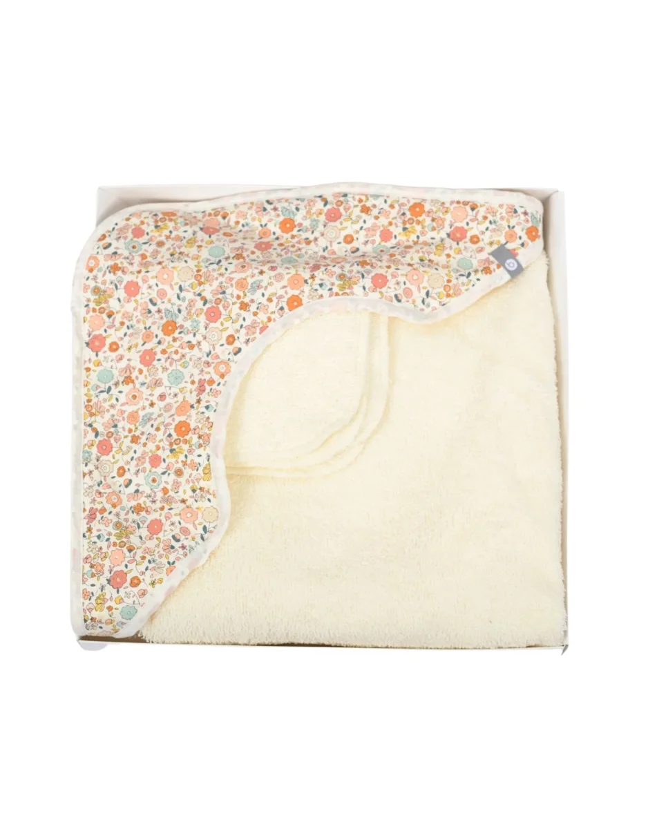 Sortie de bain pour bébé - Les petites fleurs roses - Bambino par Baluchon - Boutique Maman & Bébé – Produits Essentiels au Quotidien - {'count': 3, 'name': 'Bebe'}