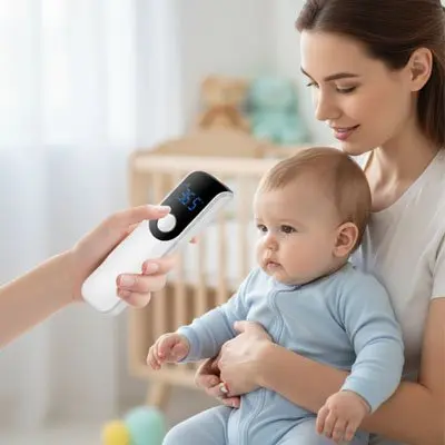 Thermomètre frontal | heaven Infrarouge sans contact - Boutique Bébé en Ligne : Soins, Jouets et Articles Maison