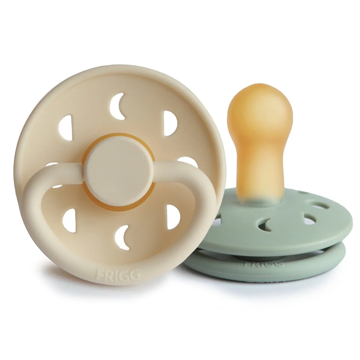 Frigg tétine Taille 2 Moon Cream/Sage Latex 2-Pack - E-shop mondial – Produits durables, modernes et accessibles partout - {'count': 2, 'name': 'Prado'}