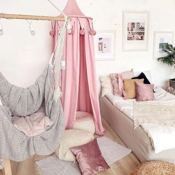 Ciel de lit rose - Boutique Maman & Bébé – Produits Essentiels au Quotidien - Chambre cocooning