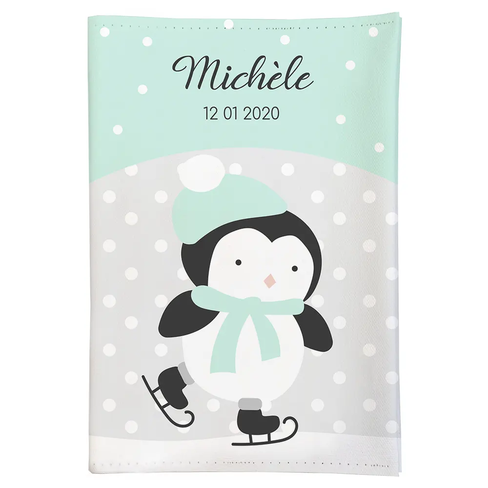 Protège carnet de santé personnalisé du petit pingouin - Boutique Bébé Maison en Ligne : Soins, Jouets et Articles Maison