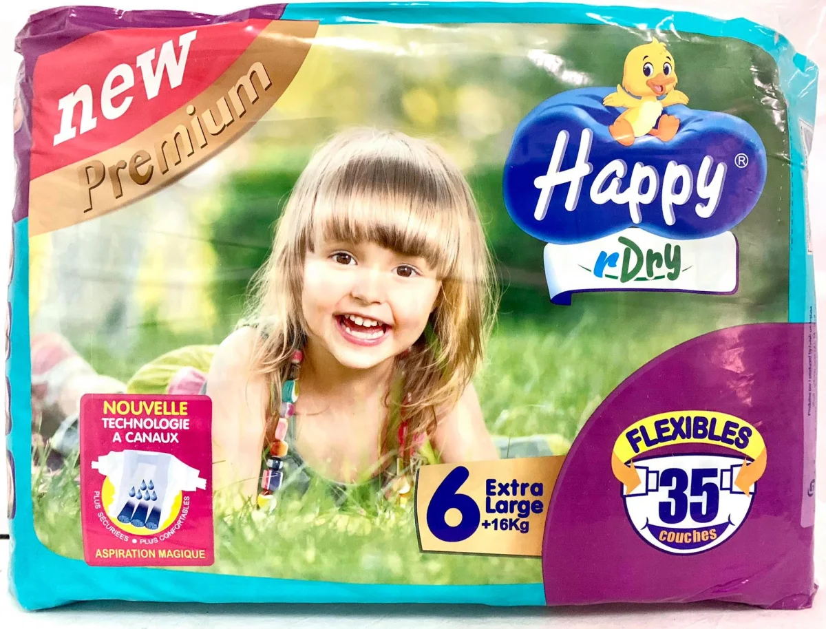 Happy Dry Couches Bébé parents 6 XL (35 Unités) - Vins Rouges Harmonieux pour Chaque Occasion