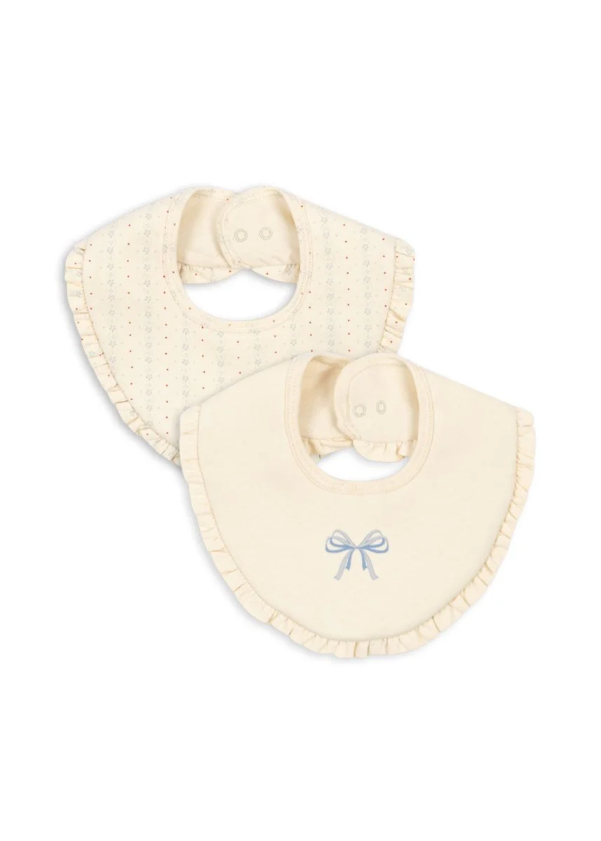Konges Slojd Basic 2 Pack Frill Bib Fete De Fleur/Seedpearl - E-shop mondial – Produits exclusives durables, modernes et accessibles partout