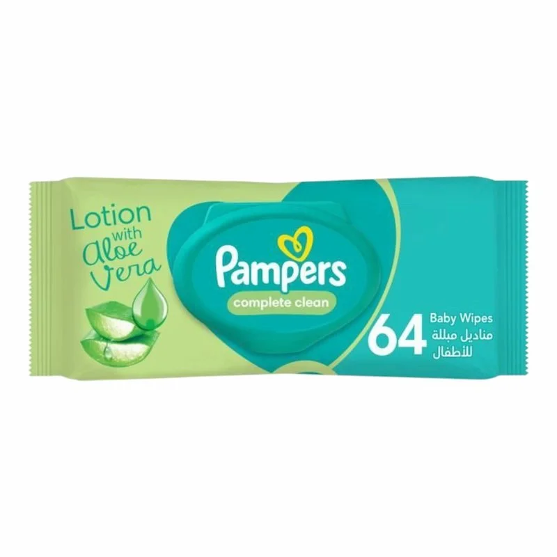 Lingettes Bébé Pampers Complete Clean – 64 unités - ​Boulangerie-Pâtisserie | Pain au Levain & consommation Viennoiseries