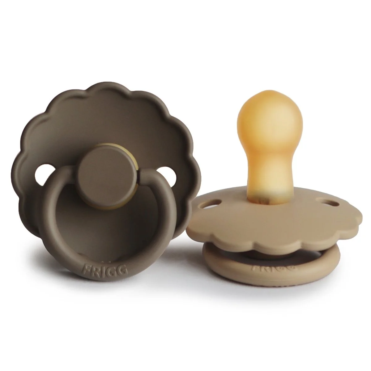 Frigg tétine Taille 1 Daisy Croissant/Portobello Latex 2-Pack - E-shop mondial – Produits durables, modernes et accessibles partout 2 Sucettes Original naissance 0-2 mois MAM