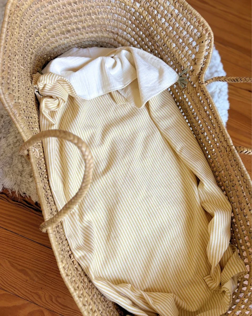 Couverture légère Jaune - Coton - Boutique Maman & Bébé – Produits Essentiels au Quotidien Couvertures d'été – 12Avril