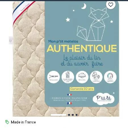 Matelas Viscose lit bébé - Boutique Maman & Bébé – Produits Essentiels au Quotidien