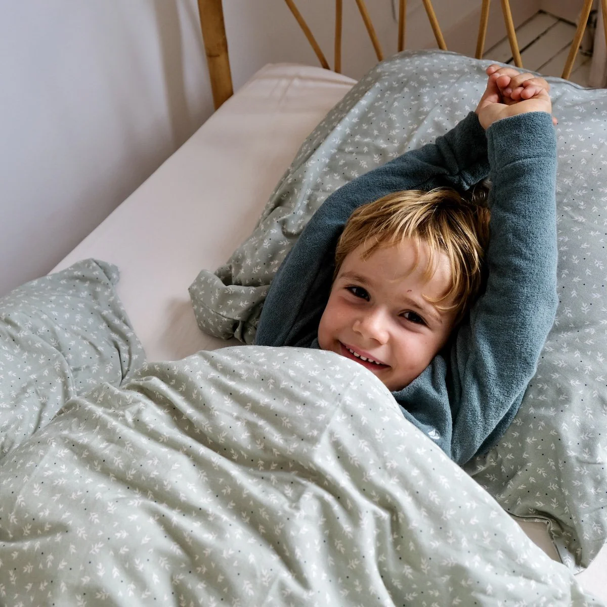 Taie d'oreiller Cueillette Sauge - Boutique Maman & Bébé – Produits Essentiels au Quotidien Tiniloo – Box bébé, enfant & grossesse + abonnement couches