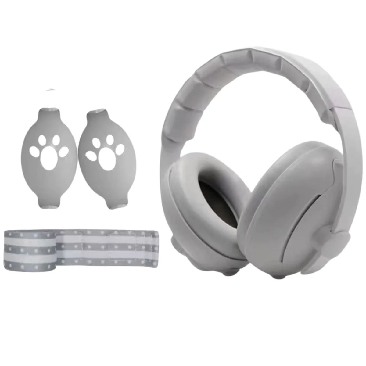 Casque anti bruit bébé | Style gris neutre - Boutique Bébé en Ligne : Soins, Jouets et Articles Maison - {'count': 1, 'name': 'Sound'}