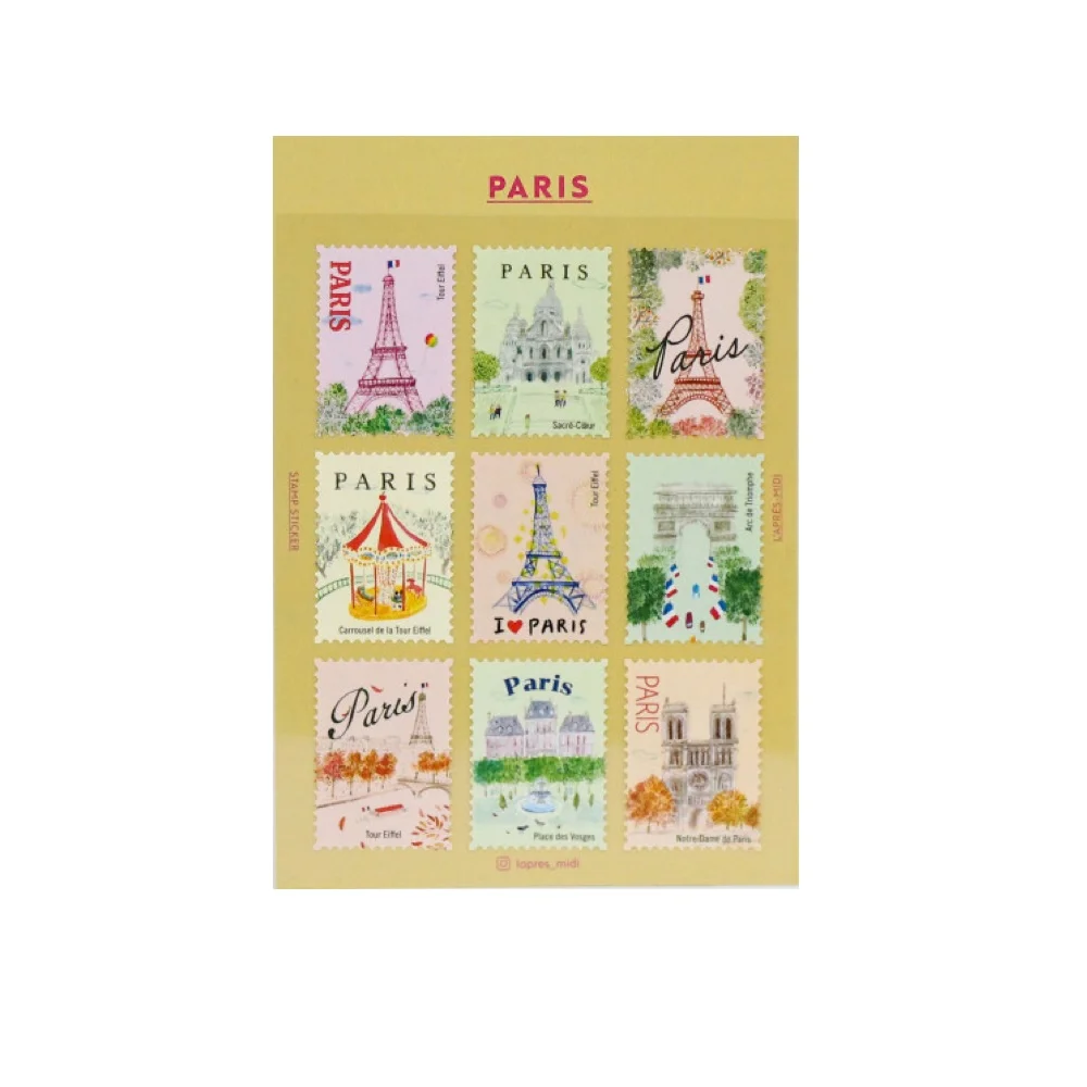 Stickers Timbres Paris - Organisation de la maison avec des solutions de rangement - Sous sol