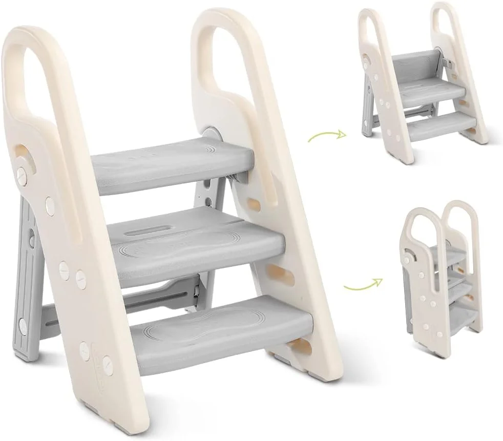 Escabeau Montessori Onasti pour bébé Baby : marchepied pliable et ajustable - Vins Rouges Harmonieux pour Chaque Occasion