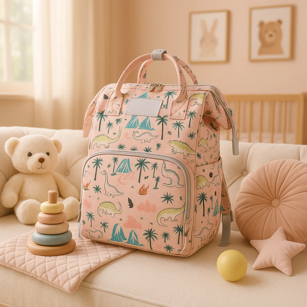 Sac à langer fille | dino palme - Boutique Bébé en Ligne : Soins, Jouets ans et Articles Maison