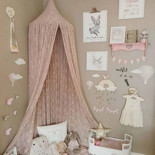 Ciel de lit rose-transparent - Boutique Maman & Bébé – Produits Essentiels au Quotidien - Univers ciel