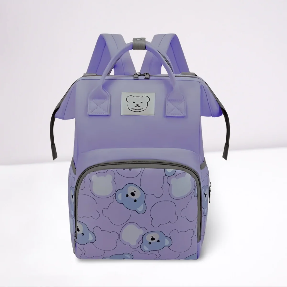 Sac à dos à langer | chic ours - Boutique Bébé en Ligne : Soins, Jouets et Articles Maison Sac à dos brodé Ours - Orso