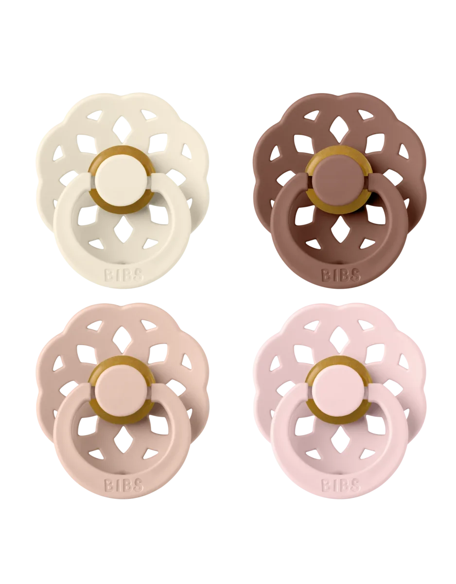 BIBS tétine Taille 1 Boheme Ivory/Blush/Woodchuck/Blossom 4St. - E-shop mondial – Produits durables, modernes et accessibles partout Boheme Tétine - Sage – BIBS