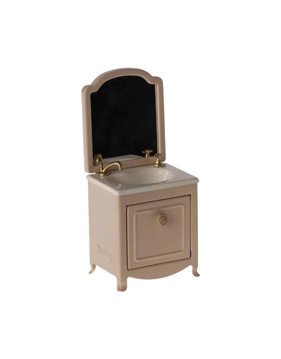 Vanité pour maison de souris - Rose pâle- Maileg - Boutique Maman & Bébé – Produits Essentiels au Quotidien Baignoire souris Maileg rose accessoire maison souris