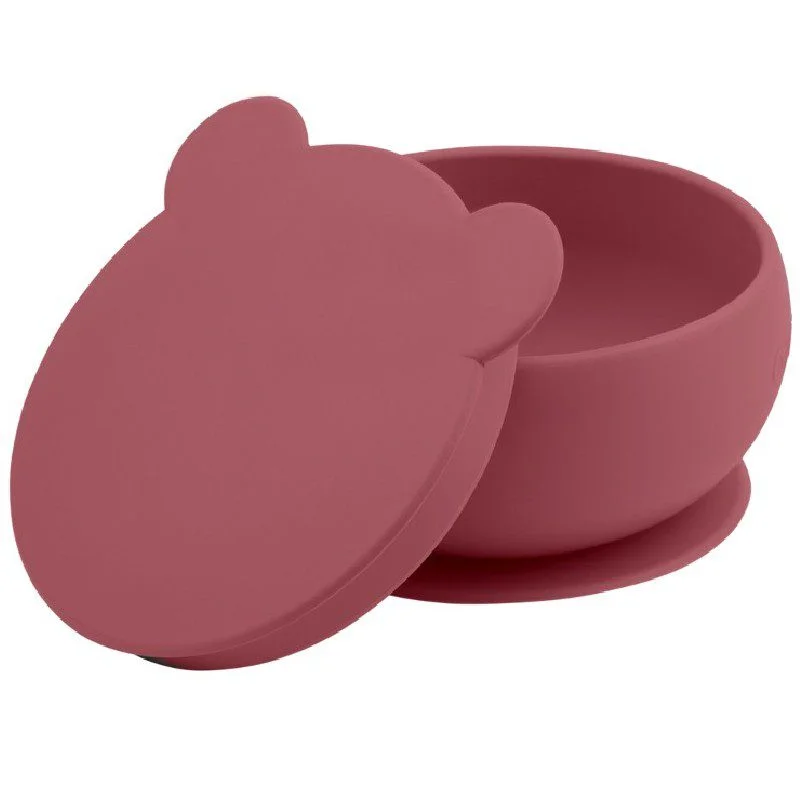 MINIKOIOI BOL AVEC COUVERCLE ET VENTOUSE POUR BEBE EN SILICONE – ROSE VELVET REF : 101080005 - ​Boulangerie-Pâtisserie | Pain au Levain & Viennoiseries​ Apron pink 0324 Minikoioi - Minikoioi