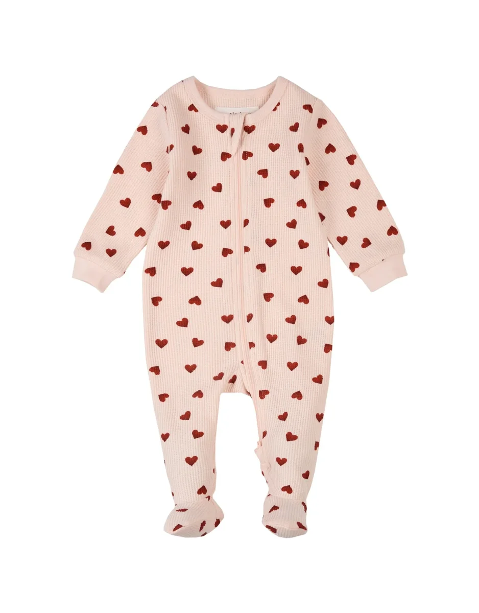Dormeuse coton biologique Coeurs Petit Lem Boutique Maman Bébé Produits Essentiels Quotidien