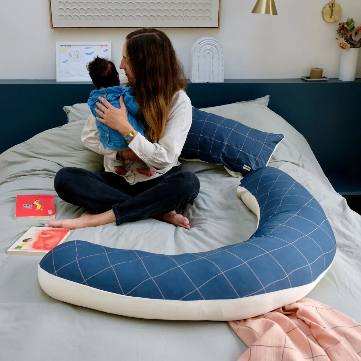 Coussin Allaitement Grid Boutique Maman Bébé Produits Essentiels Quotidien