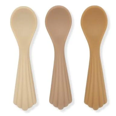 Konges Slojd Ensemble Cuillères Silicone Shell||Konges Slojd Spoons Silicone Shell Boutique Bébé Ligne Soins Jouets Articles Maison