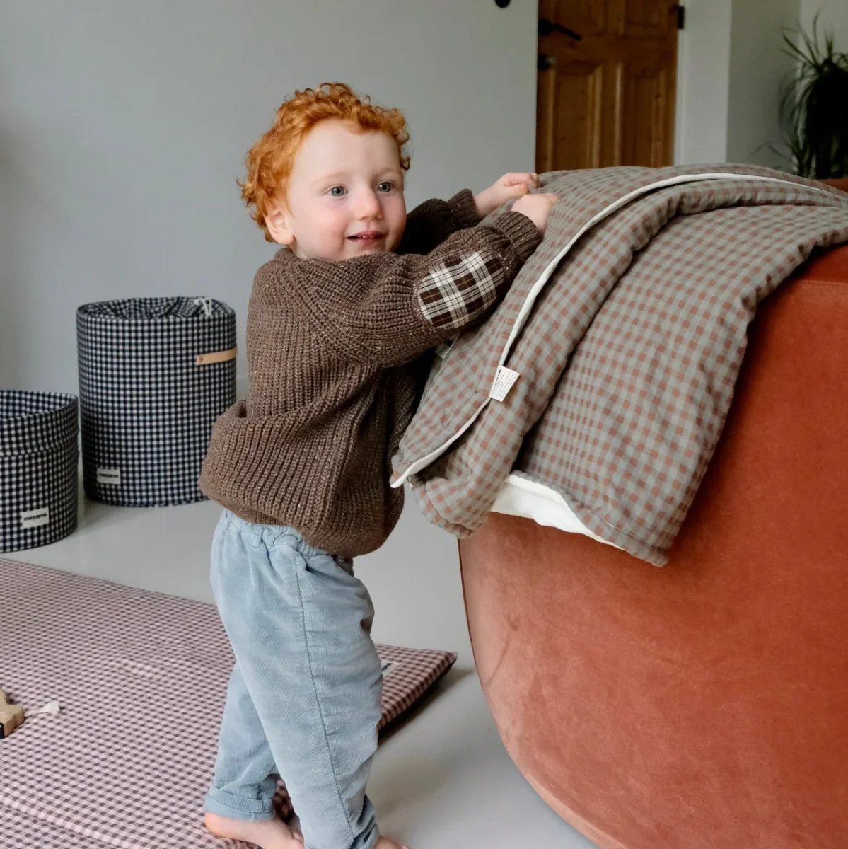 Maxi Douillette Vichy Châtaigne - Boutique Maman & Bébé – Produits Essentiels au Quotidien - {'count': 2, 'name': 'Milan'}