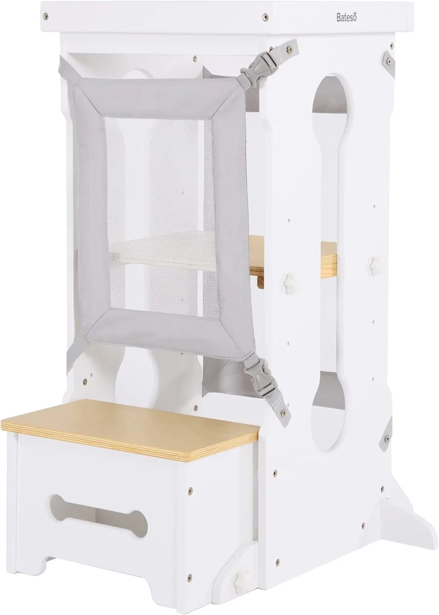 Tour d’apprentissage Montessori Bateso avec occasion protection : l’aide-cuisine ajustable pour enfant - Vins Rouges Harmonieux pour Chaque Occasion