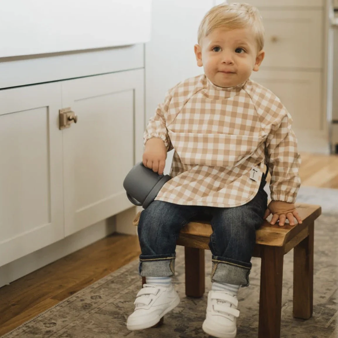 Micasso & Co. - Bavoir à Manches Longues - Vichy Caramel||Micasso & Co. - Long Sleeved Bib - Vichy Caramel - Boutique Bébé en Ligne : Soins, Jouets et Articles Maison Animal en peluche Little Live Pets Mon Bébé Singe Mini Caramel - Animal en  peluche - Achat & prix | fnac