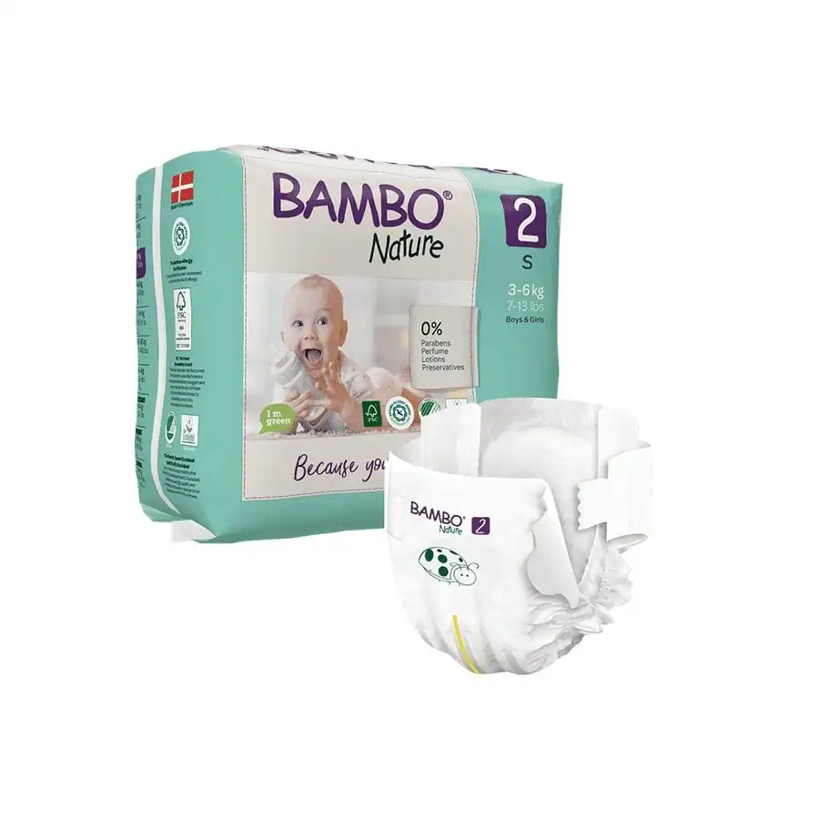 Bambo Couche bambo nature 3-6 kg qualité taille 2 – 30 unités - ​Boulangerie-Pâtisserie | Pain au Levain & Viennoiseries