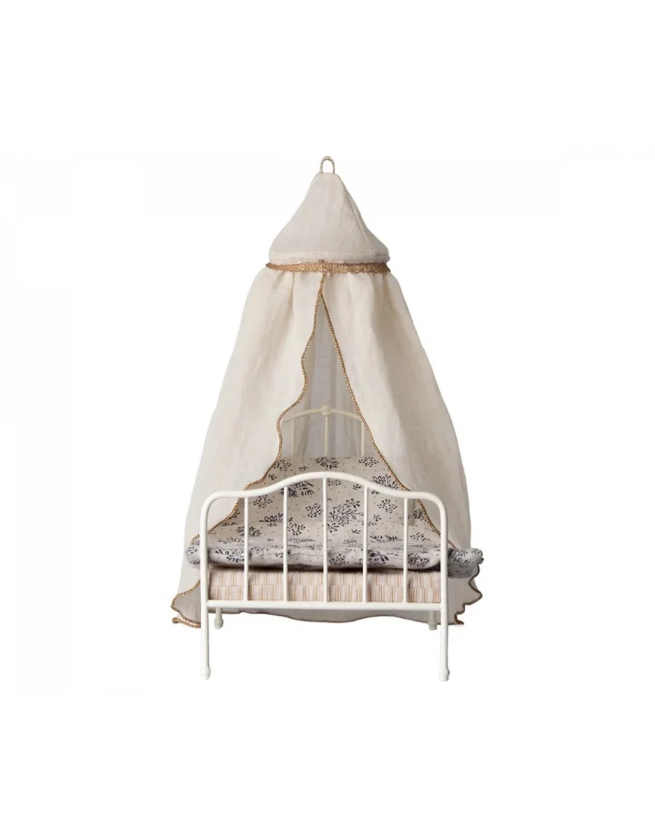 Ciel de lit pour la maison des miniatures - Crème - Maileg - Boutique Maman & Bébé – décoration Produits Essentiels au Quotidien