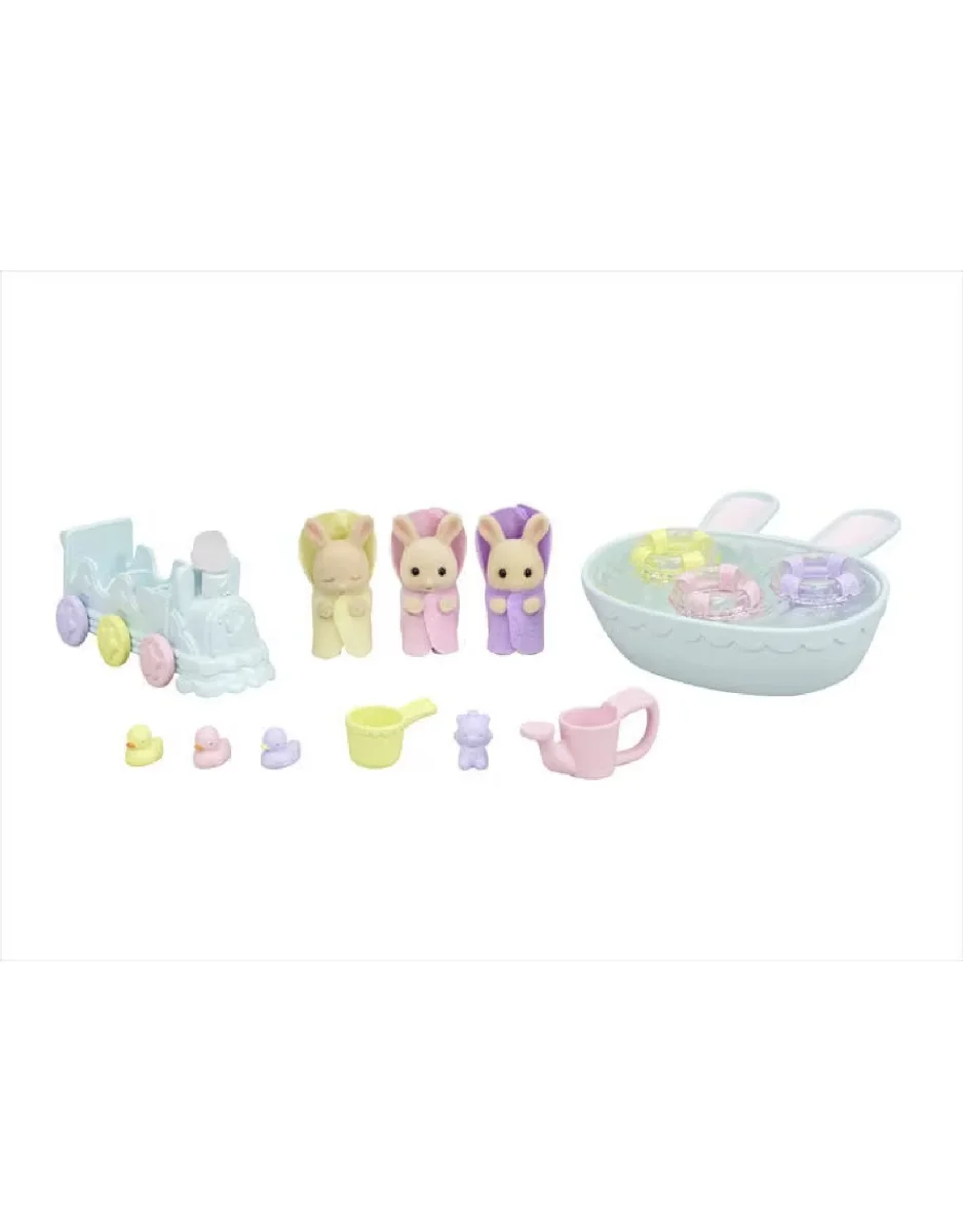 Ensemble de bain des bébés triplets Crème - Calico Critters - Boutique Maman Bambino & Bébé – Produits Essentiels au Quotidien