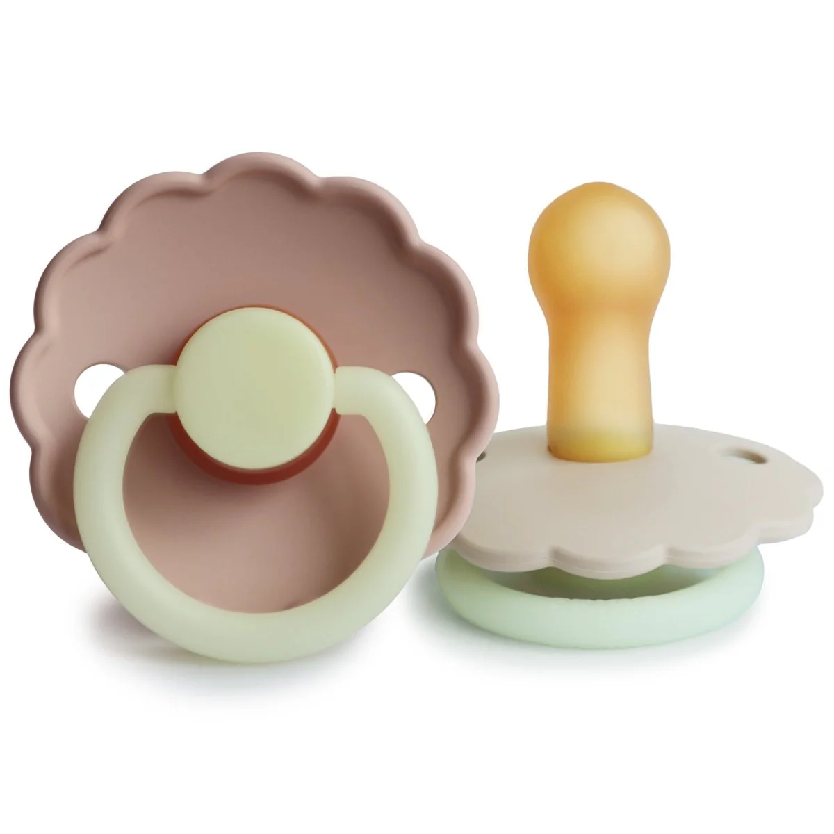 Frigg tétine Taille 2 Daisy Night Cream / Blush Latex - E-shop mondial – Paquet Produits durables, modernes et accessibles partout