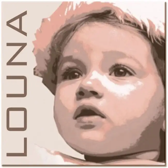 Toile pop-Art pastel 1 vie photo - Boutique Bébé en Ligne : Soins, Jouets et Articles Maison