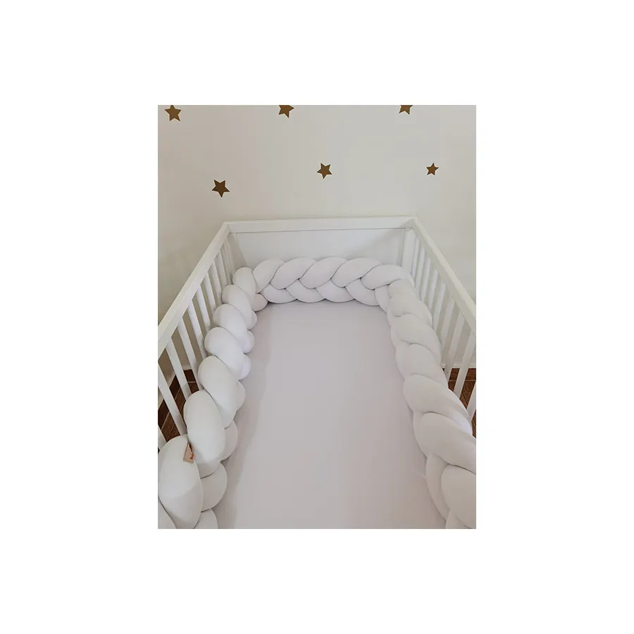 Tour de lit tressé 3 metres blanc - Édition Limitée – L’Art de la Table Française en Promotion ! Tour de lit tressé | Pastel tendresse™ – Petitpasmaman