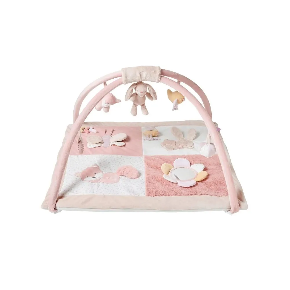 Nattou Tapis d’éveil ALICE et POMME Nattou - Édition Limitée – L’Art de la Table Française en Promotion ! Tapis d'éveil Nattou Lapidou pour stimuler les sens de bébé au salon
