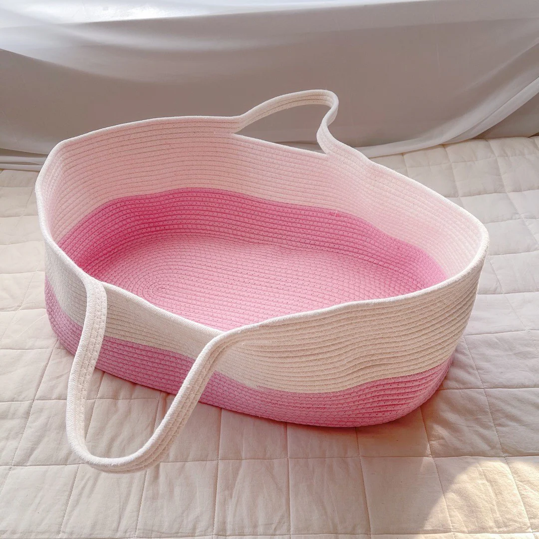 Couffin Bébé Blanc Rose Boutique Maman Bébé Produits Essentiels Quotidien