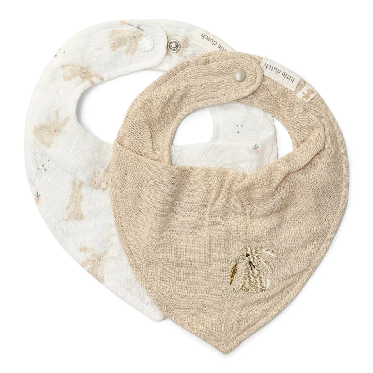 Little Dutch Bavoir Bandana Bébé Lapin 2pcs - E-shop mondial – Produits durables, modernes et accessibles partout grande