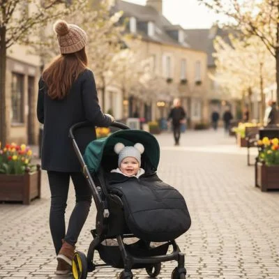 Chanceliere pour Poussette | Confort Universel - Boutique Bébé en Ligne : Soins, Jouets et Articles Maison Chancelière poussette | Cocon noir™ – Grandir Ensemble