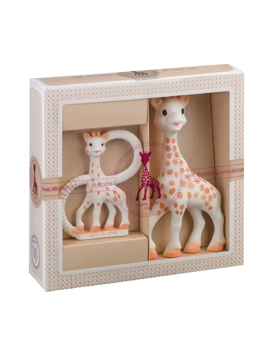 Coffret de naissance - Jouet de dentition Sophie et anneau - Sophie la girafe - Boutique Maman & Bébé – Produits Essentiels au Quotidien - jouet bébé coffret naissance dentition anneau girafe amp bébé produit