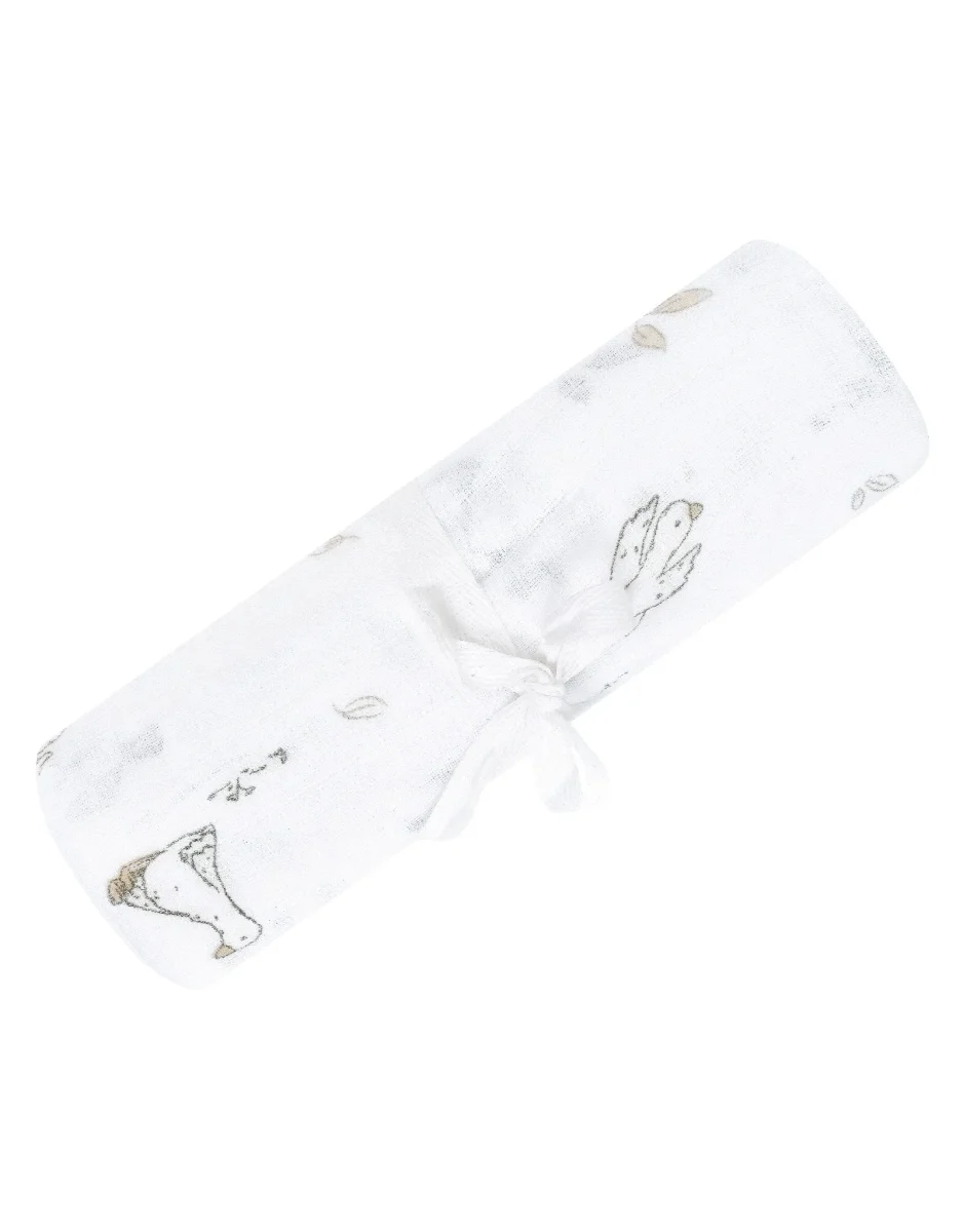 Couverture mousseline de coton - Oie - Perlimpinpin - Boutique Maman & Bébé – Produits Essentiels au Quotidien - Bébé tricot