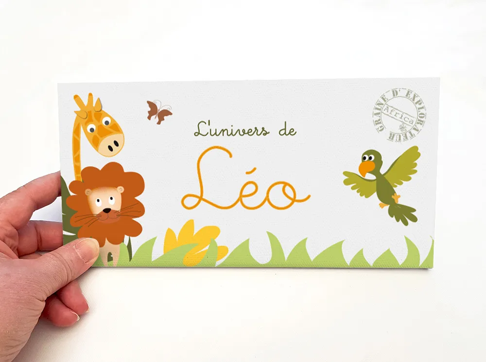 Plaque de porte chambre bébé – Thème savane (lion, BCD girafe et perroquet) - Boutique Bébé en Ligne : Soins, Jouets et Articles Maison