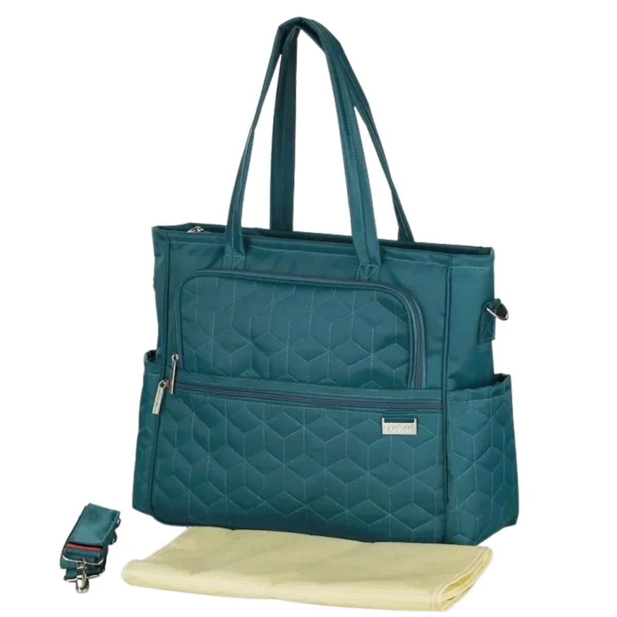 Sac a langer avec tapis de change | hygiène pliable partout - Boutique Bébé en Ligne : Soins, Jouets et Articles Maison Tapis à Langer - Menthe - Dans Le Sac – CLÉMENT