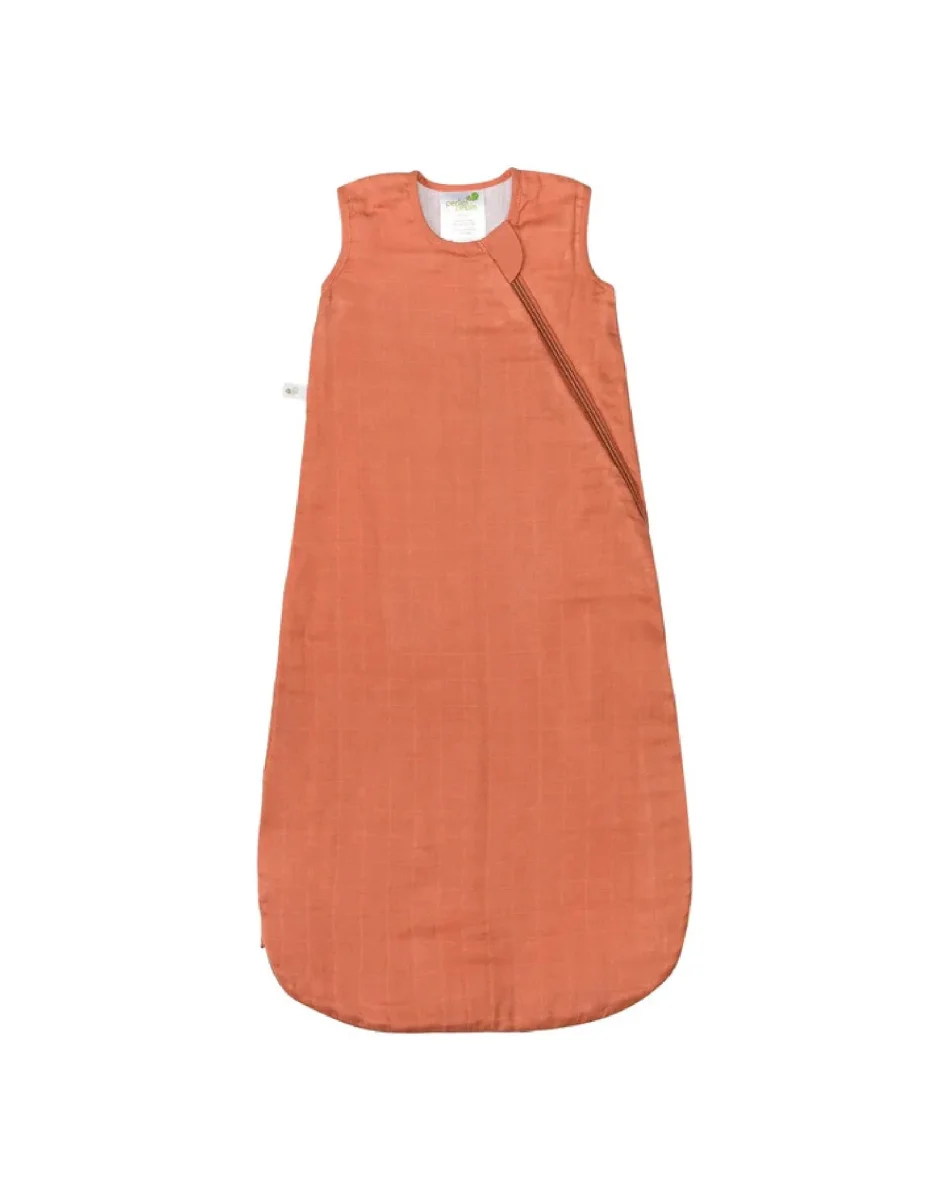 Sac de nuit mousseline de coton 0.7 tog - Uni Cannelle - Perlimpinpin - Boutique Maman & Bébé – Produits Essentiels au Quotidien - {'count': 1, 'name': 'Petites'}