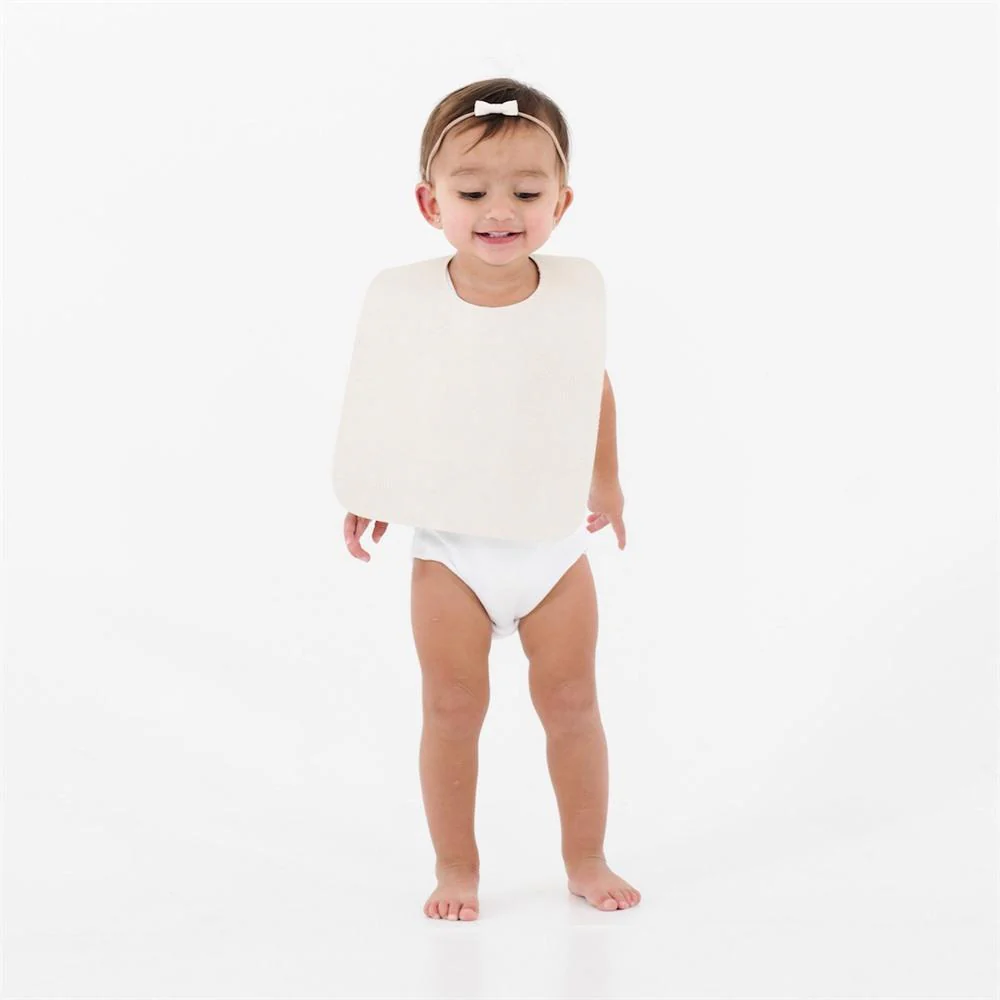 Gathre Bavoir Cuir Végan Blanc||Gathre Bonded Leather Bib Blanc Boutique Bébé Ligne Soins Jouets Articles Maison
