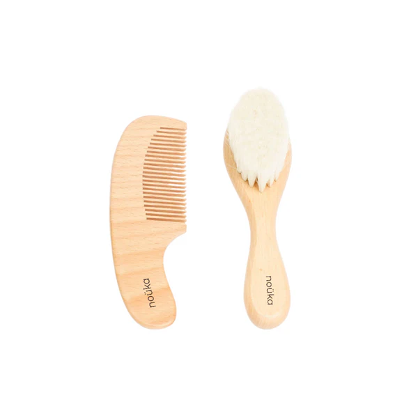 Noüka Ensemble Peigne Brosse Cheveux||Noüka Brush Set Boutique Bébé Ligne Soins Jouets Articles Maison