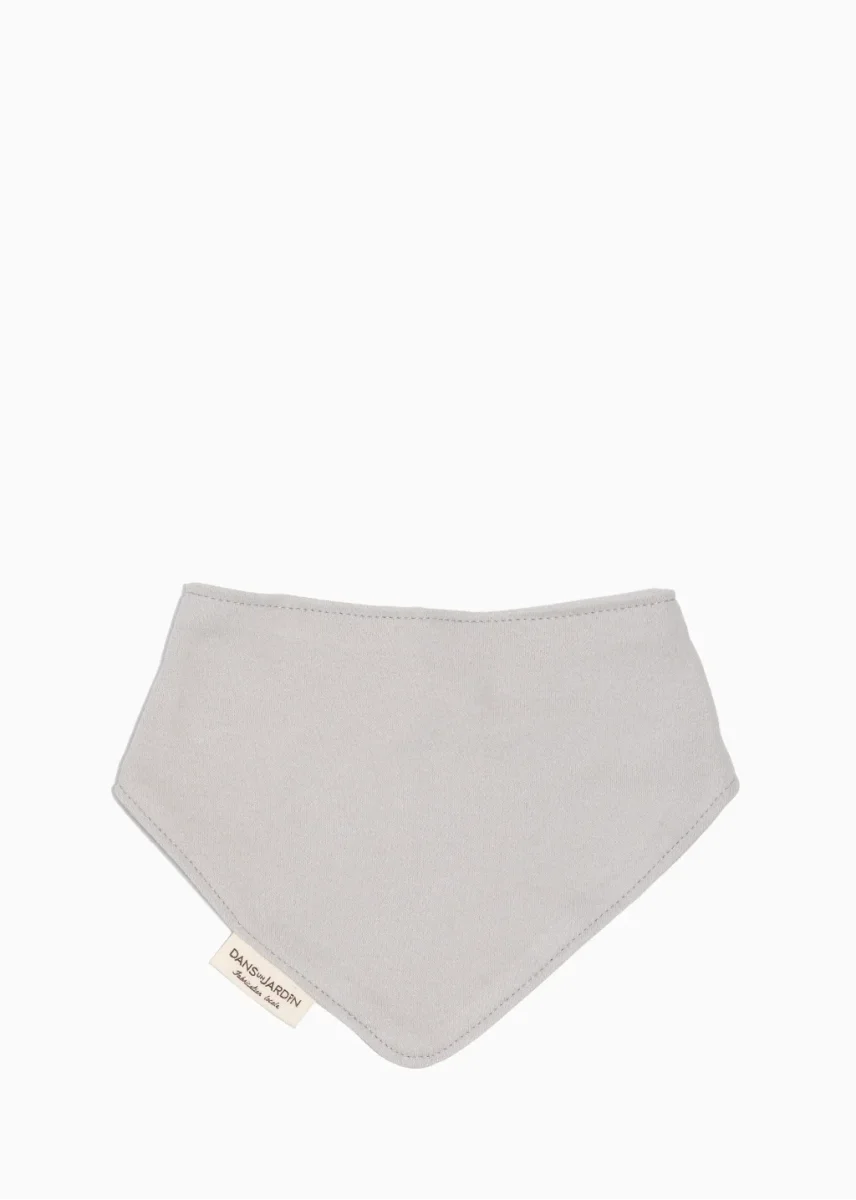 Bavoir Pois de Senteur - Gris - fleur Saldi Straordinari – Offerte Speciali Disponibili Adesso