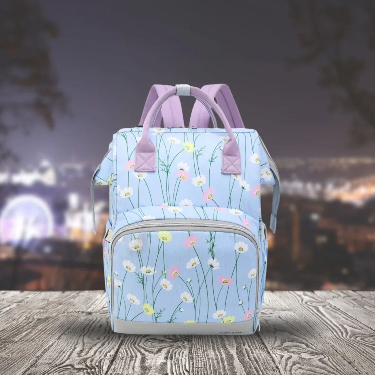 Sac à langer fille | jardin fleuri - Boutique Bébé vert en Ligne : Soins, Jouets et Articles Maison