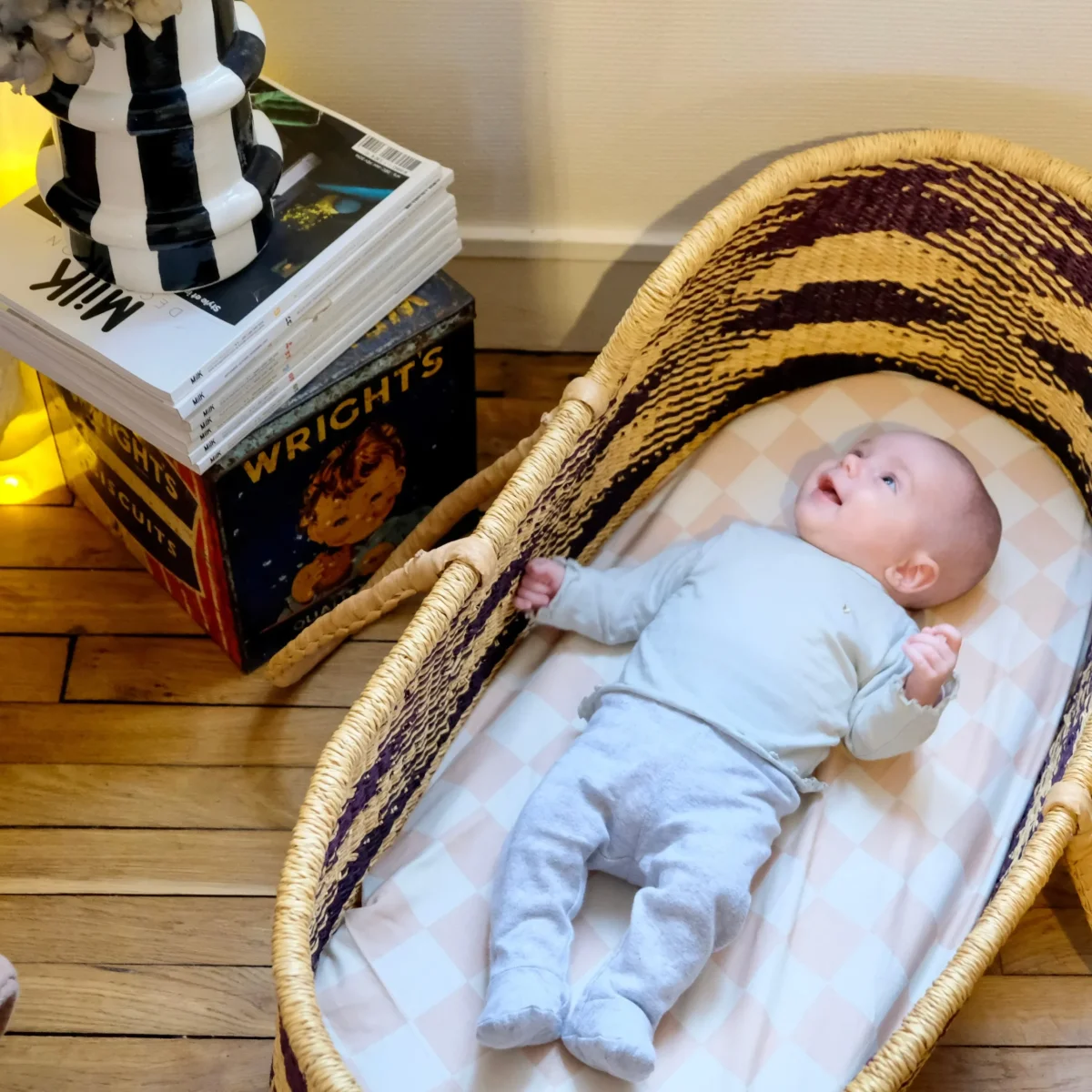 Housse matelas à langer Damier Barbe à Papa - Boutique Maman & Bébé – Produits Essentiels au Quotidien Housse pour matelas à langer personnalisable TREK - rayé vert, Puériculture