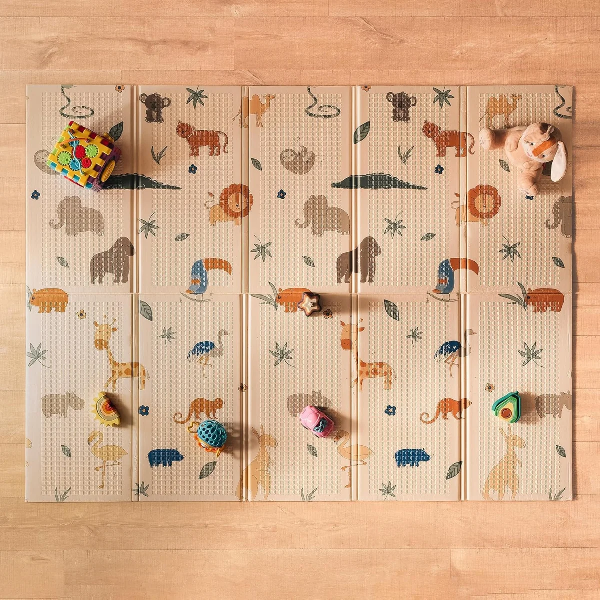 Tapis d’éveil Montessori Nuby Safari léger pliable idéal voyages Vins Rouges Harmonieux Occasion