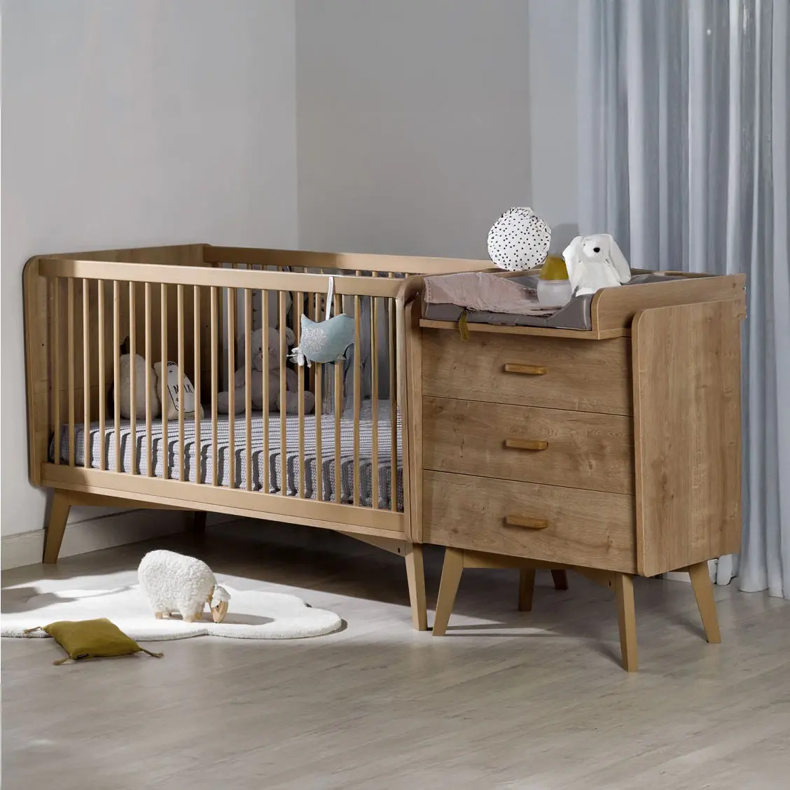 Chambre bébé essentielle style VINTAGE Boutique Bébé Ligne Soins Jouets Articles Maison