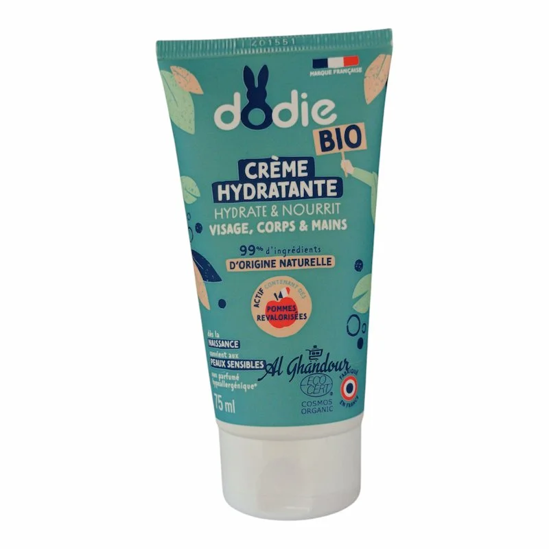 Dodie Creme Hydratante Certifiée Bio – 75 ml - ​Boulangerie-Pâtisserie | Pain au Levain & Viennoiseries​ CREME HYDRATANTE BEBE 3 EN 1 BIO 100 ML DODIE